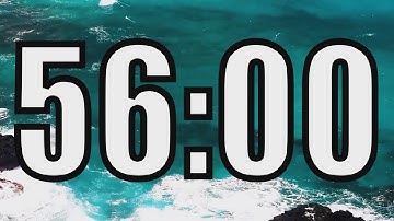 56 minute timer with Calm and Soft Music and sea in the background