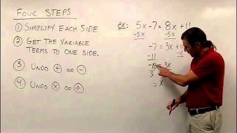 Solving Equations Part 2