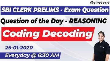 Coding Decoding | SBI Clerk Prelims | Question of the Day