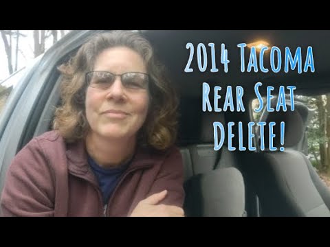 2014 Toyota Tacoma Rear Seat Delete - YouTube