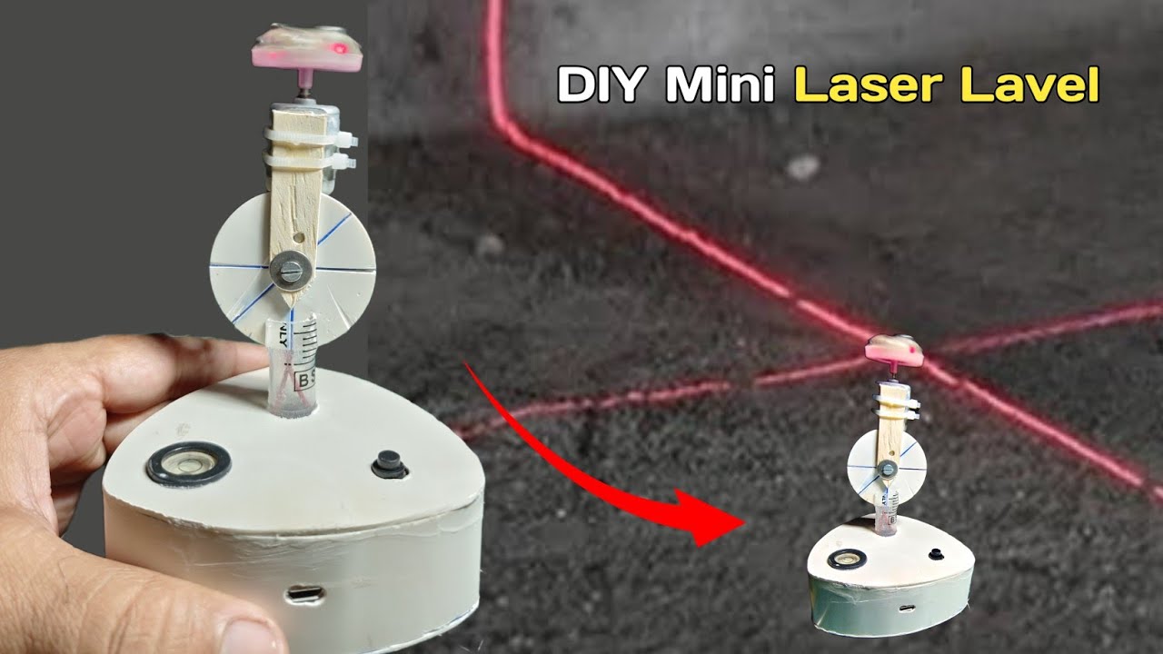 Creating Laser Precision DIY Mini Laser Level Machine | Useful tools ...