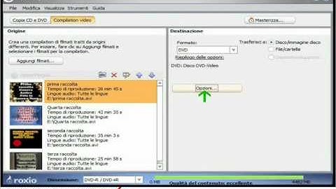 tutorial convertire filmati AVI in DVD con Roxio Easy Creator 9.avi