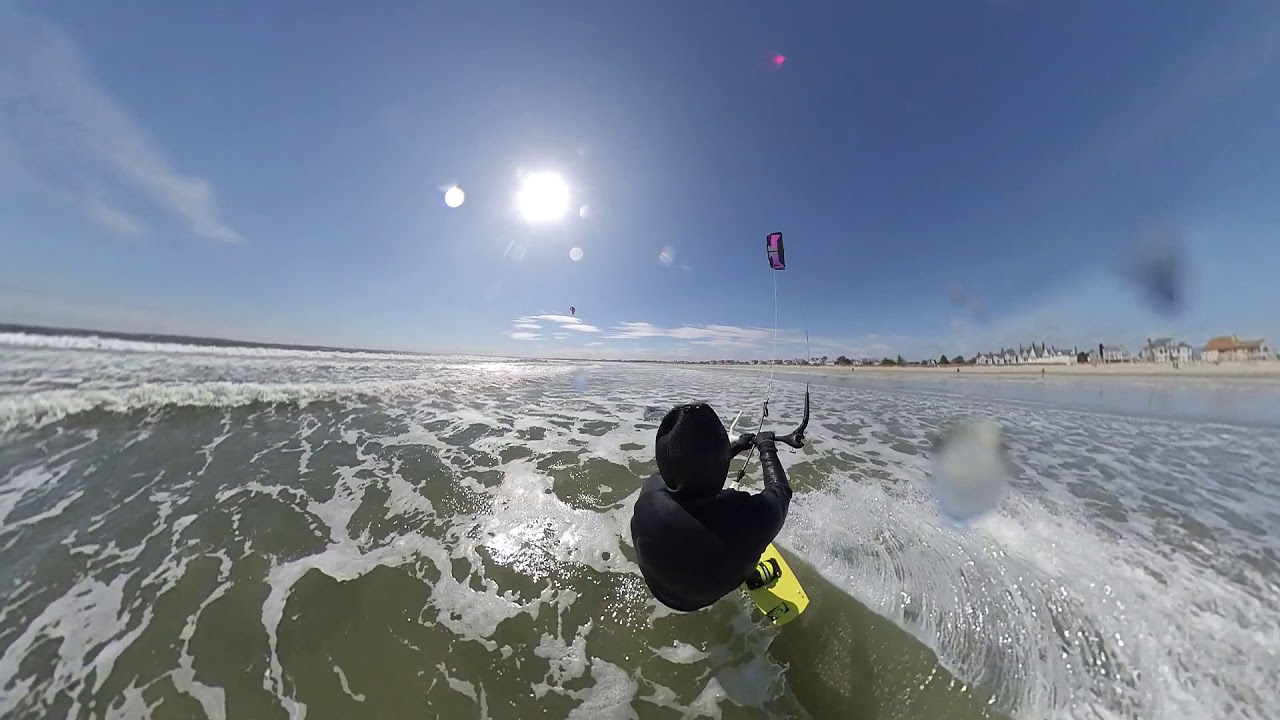 Kiteboarding Pine Point Beach Scarborough Maine April 5, 2020 YouTube