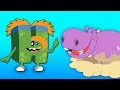 H For Hippopotamus | ABC Alphabet Learning Video For Babies Kids Children Phonic Song | ABC Monsters