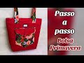 Bolsa Primavera com molde gratuito - por Tuca Ensina