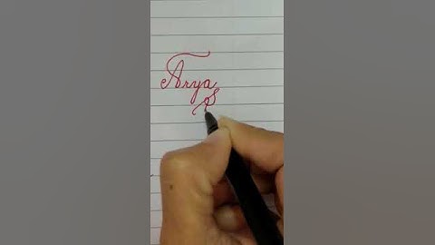 #arya #singh for you...hope you like it...Comment your cute name or initials 😊