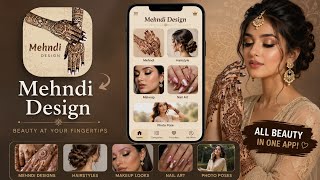 Mehndi Design App Review | Mehndi +Hairstyle + Makeup + Nail Art + Photo Pose All In One App#mahendi screenshot 2