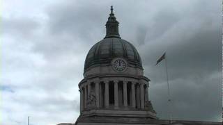 Nottingham Council House clock strikes 12.dv