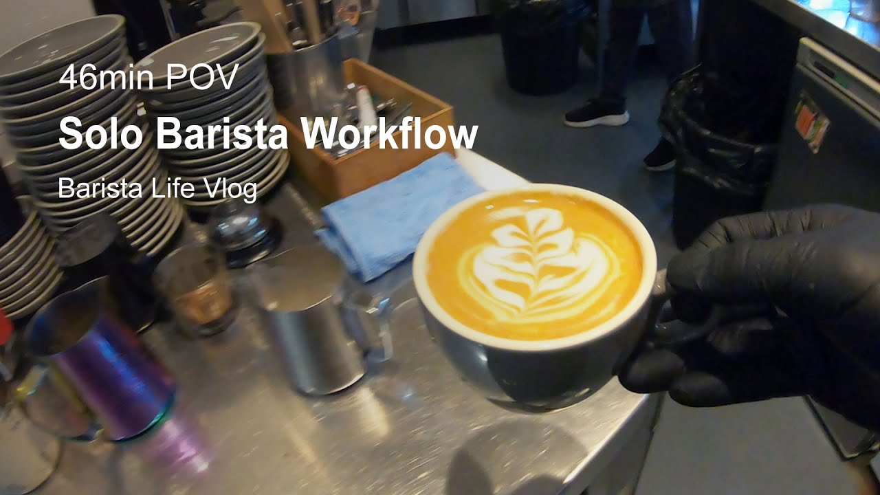 Real-Time Solo Barista Workflow | 46min POV at Australia Cafe | Day in ...