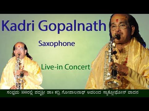 Kadri Gopalnath plays Saxophone live