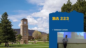 BA 223 - Introduction to Data Management - Part 1