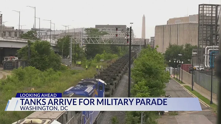 Tanks arrive in DC for military parade
