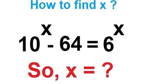 A Nice Math Problem• What is the value of X ?