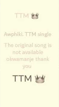 Awphiki. TTM single