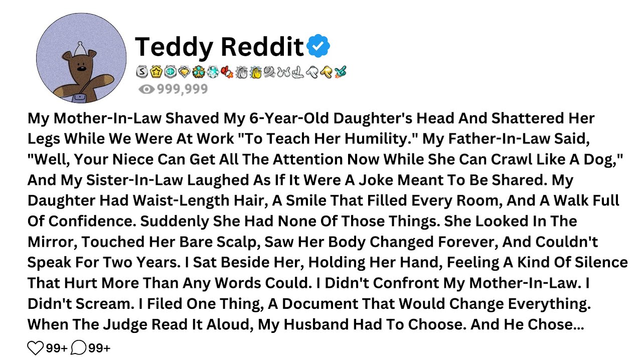 Моя свекровь обрила голову моей 6-летней дочери и сломала ей ноги...