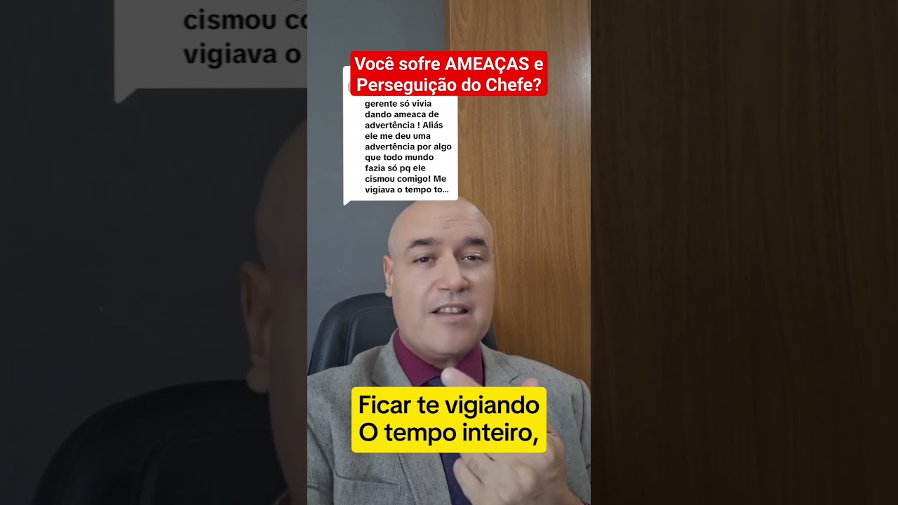 Você sofre AMEAÇAS e Perseguição no Trabalho? 