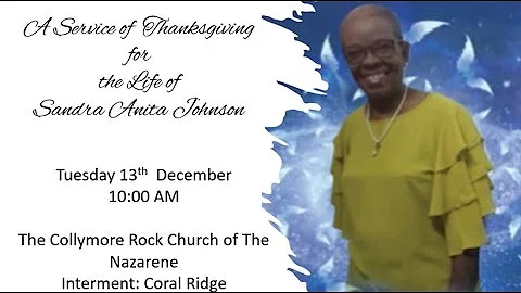 A Service of Thanksgiving for the Life of Sandra A...