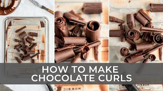 How to Make Chocolate Curls in 4 Easy Steps!