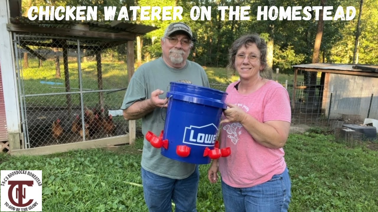 How to Make a Chicken Waterer - YouTube