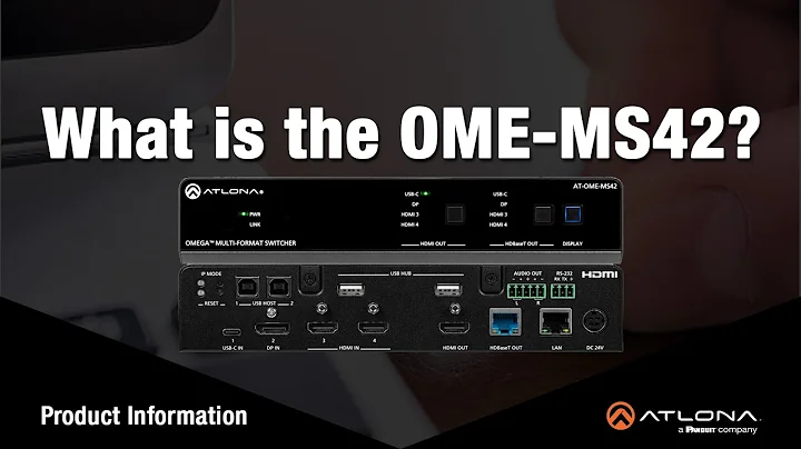 Introducing the Atlona OME-MS42: 4x2 Matrix Switcher