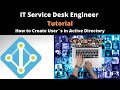 Best ways to create users in active directory  how to create users in active directory  ad