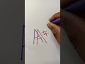 A  a art  next  shorts drawing