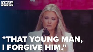 Erika Kirk says she forgives Charlie Kirk's alleged shooter