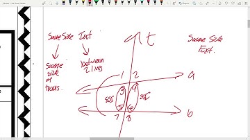 Section 5.1 (Parallel Lines and Angle Relationships)