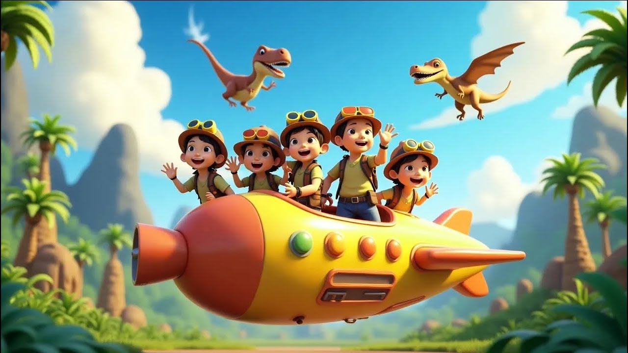 The Time Machine Tots | Fun & Educational Kids Song About Traveling Through Time