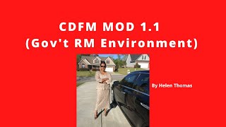 Module 1 1 RM Environ Notes, #CDFM, #CDFM_Study_Group, #CDFM_Module_1