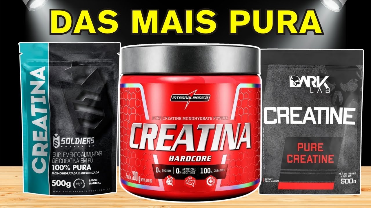 TOP 3 MELHORES CREATINAS DO MERCADO 2024 - Maiores níveis de pureza ...