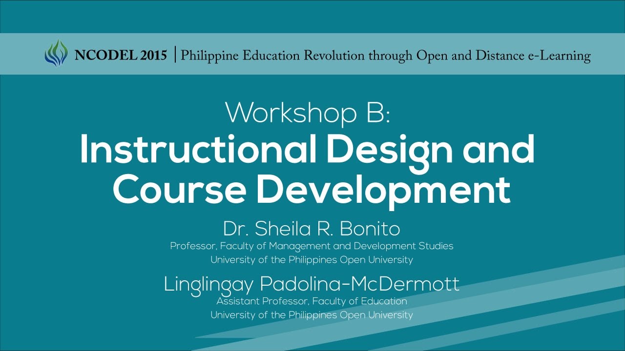Workshop B - Instructional Design and Course Development - YouTube