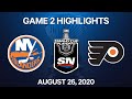 NHL Highlights | 2nd Round, Game 2: Islanders vs. Flyers – Aug. 26, 2020