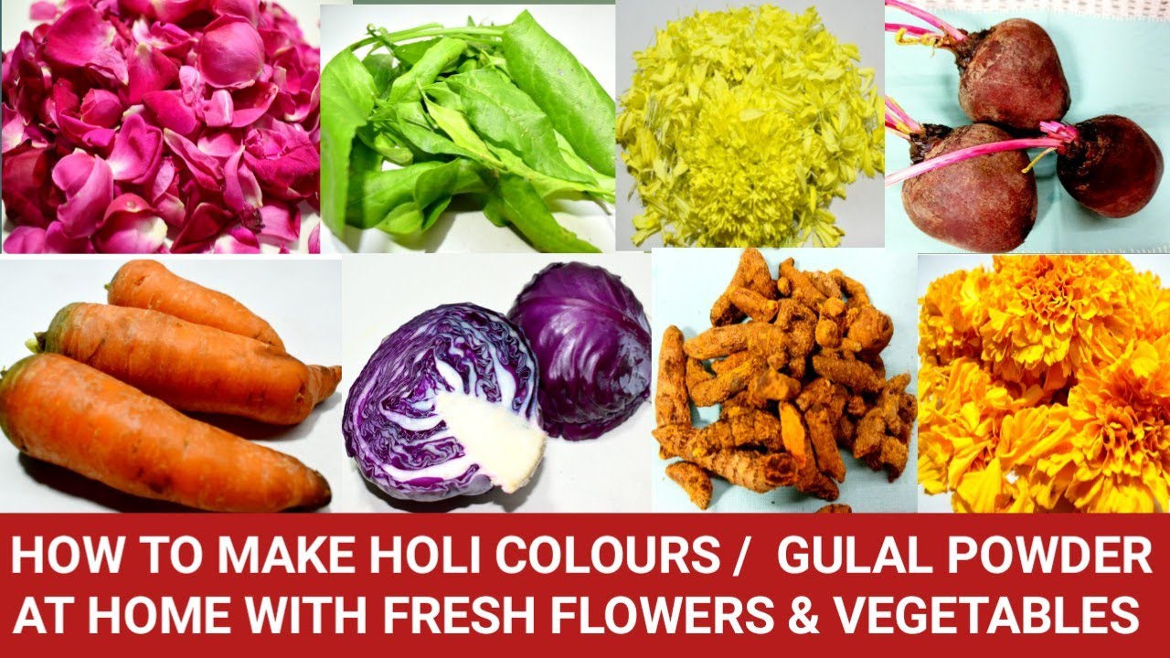How To Make Holi Colors at Home🌸