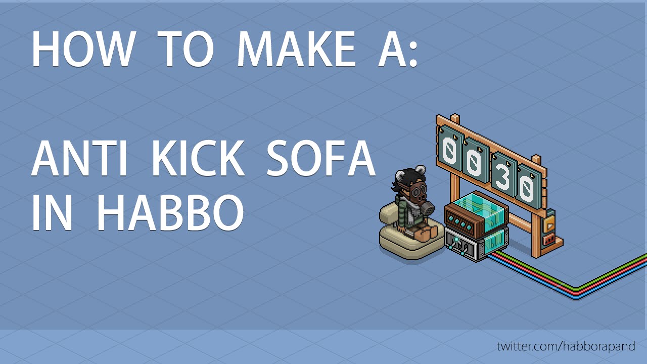 How to make a AFK sofa or chair in Habbo YouTube