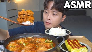 [와차밥] 두툼한 돼지고기김치찌개 계란말이 요리 먹방 레시피 Pork Kimchi Stew & Egg Roll MUKBANG ASMR EATING SHOW