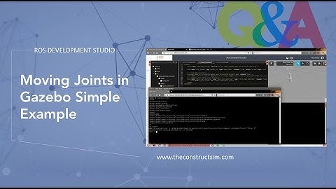 [ROS Q&A] 070 - Moving Joints in Gazebo Simple Example