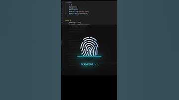 Create Animated Fingerprint Scanner| #html #css #animation