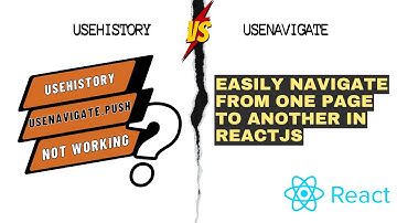 Fix "navigate.push is not a function" || "useHistory is not working" in React NOW!