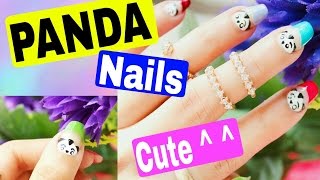 Cute Panda Nail Art Design | Easy &amp; Amazing nails | Style Small World