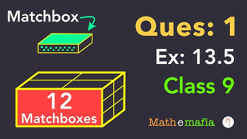 Class 9 | Chapter 13 | Exercise 13.5 Question 1 | Surface Areas and Volumes - Cuboid | NCERT Maths