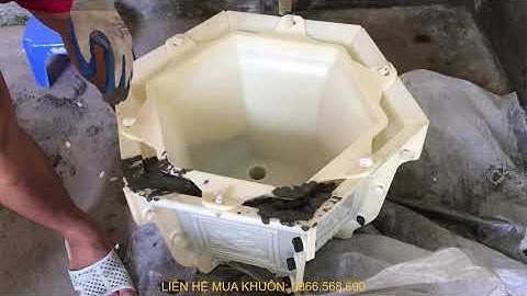 HƯỚNG DẪN CHI TIẾT ĐÚC CHẬU LỤC GIÁC 45CM BẰNG KHUÔN NHỰA ABS CÓ LÒNG TRONG