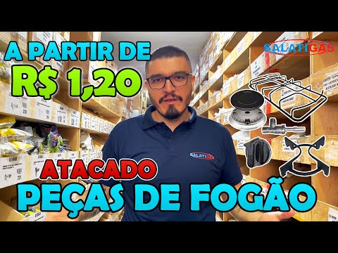 Loja de Atacado no Brás/Canindé - Peças pra fogão (Grelhas, Espalhadores, Bacias, etc.) SALATIGÁS