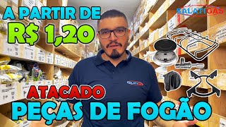 Loja de Atacado no Brás/Canindé - Peças pra fogão (Grelhas, Espalhadores, Bacias, etc.) SALATIGÁS