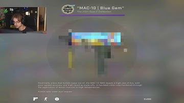 i got a blue gem MAC-10 😍