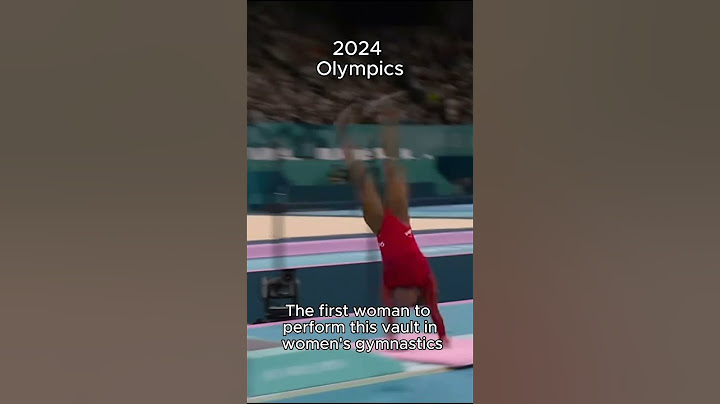 Simoen Biles performing the Yurchenko Double Pike