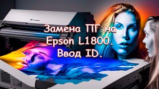 Замена ПГ на Epson L1800. Ввод ID. Замена ПГ на Epson L1800. Ввод ID.