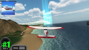 Flight Pilot: 3D Simulation - Novice Gameplay Part 1 (Android iOS) AMG