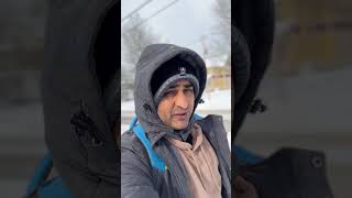 USA me baraf  har Tarf #snow #winter #nomanghulamullah #pakistantousa