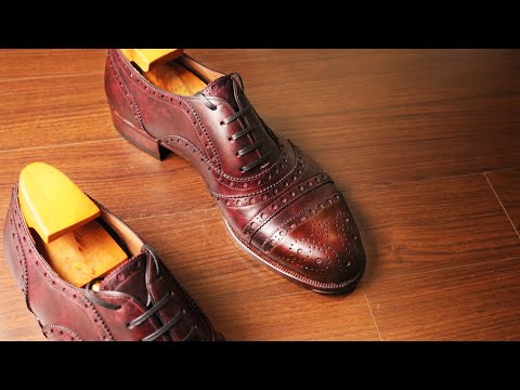 Making HANDMADE Oxford Shoes with Hand-Dyed Leather